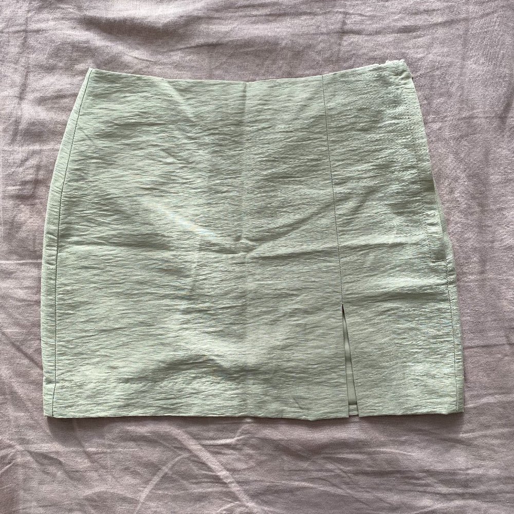 H&M | Linen Blend Mini Skirt size 2
